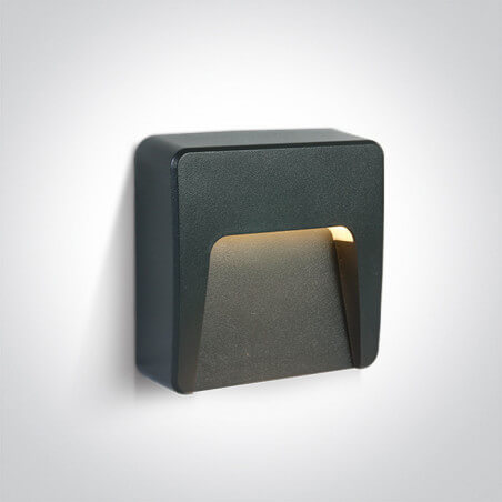 SIENINIS LED ŠVIESTUVAS ONE LIGHT 67418/AN/V 3W ANTRACITO SPALVOS