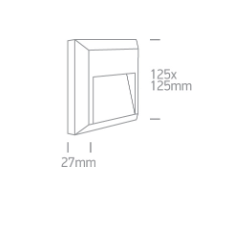SIENINIS LED ŠVIESTUVAS 67388B/W/V 2W BALTAS kaina