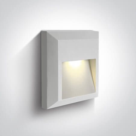 SIENINIS LED ŠVIESTUVAS ONE LIGHT 67388B/W/V 2W BALTAS