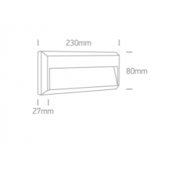 SIENINIS LED ŠVIESTUVAS 67388C/AN/V 2W ANTRACITO SPALVOS kaina