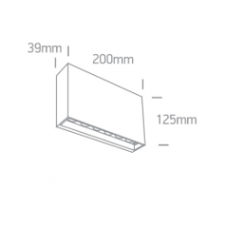 SIENINIS LED ŠVIESTUVAS 67472/AN/V 12W ANTRACITO SPALVOS kaina