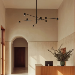 PAKABINAMAS LED ŠVIESTUVAS TEA 8 48W JUODAS pigiau