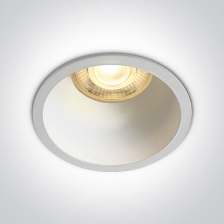 ĮLEIDŽIAMAS ŠVIESTUVAS ONE LIGHT 10105AD/W/W BALTAS