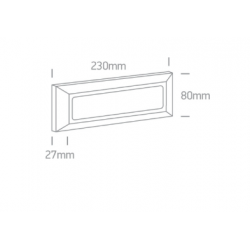 SIENINIS LED ŠVIESTUVAS 67394/W/V 3,5W BALTAS kaina