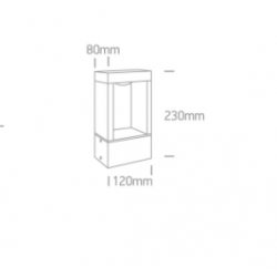 PASTATOMAS LED ŠVIESTUVAS 67470/B/V H23 10W JUODAS pigiau