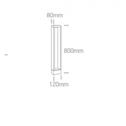 PASTATOMAS LED ŠVIESTUVAS 67470/B/V H80 10W JUODAS pigiau