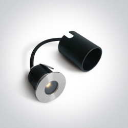 ĮLEIDŽIAMAS LED ŠVIESTUVAS 69068CH/W D6,5 6,5W ALIUMINIO SPALVOS kaina