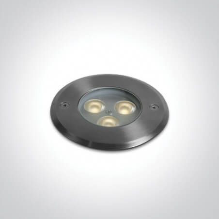 ĮLEIDŽIAMAS LED ŠVIESTUVAS ONE LIGHT 69076A/W D10 3W ALIUMINIO SPALVOS