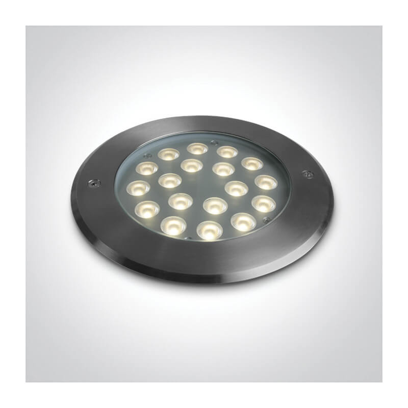 ĮLEIDŽIAMAS LED ŠVIESTUVAS ONE LIGHT 69076D/W D21 18W ALIUMINIO SPALVOS