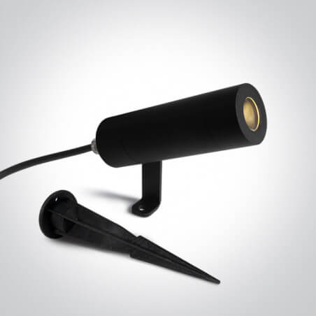 KRYPTINIS LED ŠVIESTUVAS ONE LIGHT 675385/B/W 6,5W JUODAS