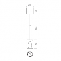 PAKABINAMAS LED ŠVIESTUVAS CRISP 10,5W CCT RUDAS kaina