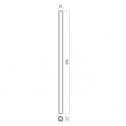 SIENINIS LED ŠVIESTUVAS CRISP H60 6,6W 3000K RUDAS kaina