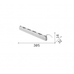 INTEGRUOJAMAS MAITINIMO ŠALTINIS STICK MAGNETINEI SISTEMAI 120W BALTAS kaina