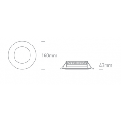 ĮLEIDŽIAMA LED PANELĖ 10115T/W/V 15W BALTA internetu