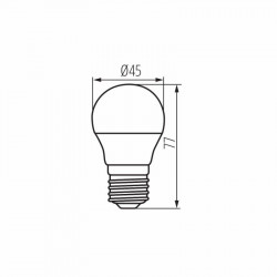 LEMPUTĖ LED BILO E27 4,5W 3000K kaina