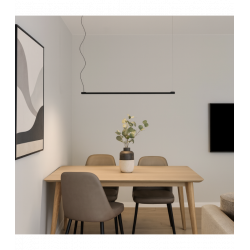 PAKABINAMAS LED ŠVIESTUVAS CRISP L120 36W 3000K JUODAS pigiau