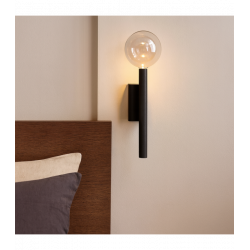 SIENINIS LED ŠVIESTUVAS BOLLA 12W CCT JUODAS pigiau