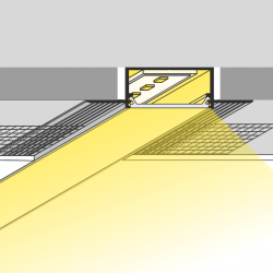 LED PROFILIS VARIO30-04 ACDE-9 PRIGLAISTOMAS, 1M, ANODUOTAS ALIUMINIS kaina