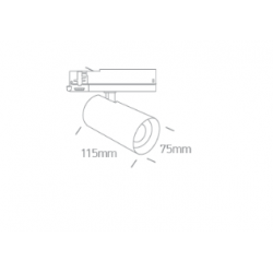 ŠVIESTUVAS 3PH ŠVIESTUVŲ SISTEMAI 65670BT/B/V 16W | 18W | 20W | 22W CCT JUODAS kaina