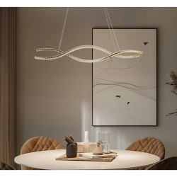 PAKABINAMAS LED ŠVIESTUVAS SPARK WAVES 150 97W CCT AUKSO SPALVOS kaina