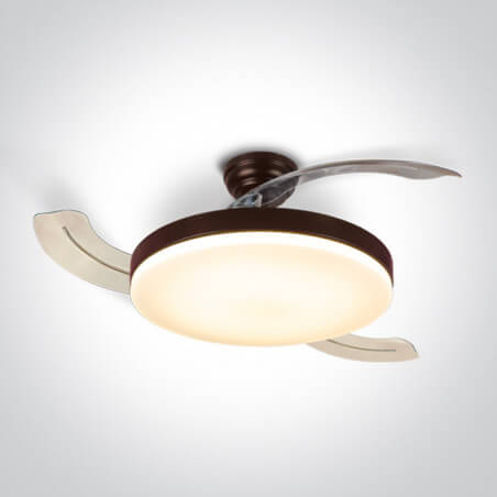 Šviestuvas ventiliatorius lubinis ONE LIGHT 6300/BR/V