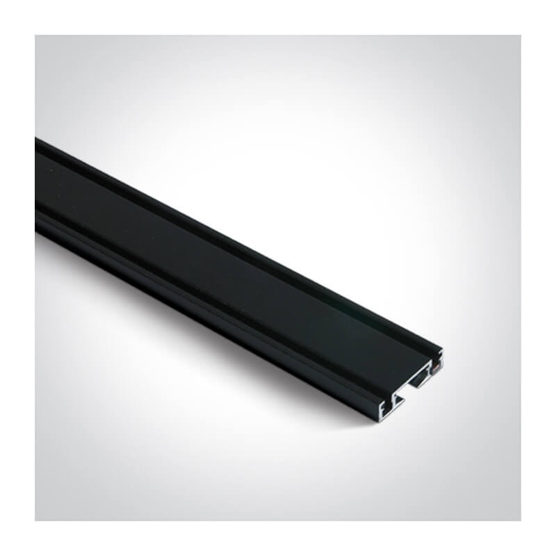 PAVIRŠINIS PROFILIS FLAT MAGNETINEI SISTEMAI ONE LIGHT 43001F/B 1M JUODAS