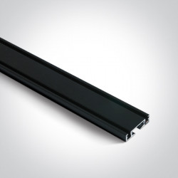 PAVIRŠINIS PROFILIS FLAT MAGNETINEI SISTEMAI 43002F/B 2M JUODAS