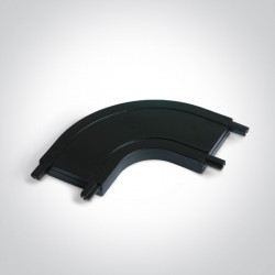 LENKTA KAMPINĖ JUNGTIS FLAT MAGNETINEI SISTEMAI 43004FG/B JUODA