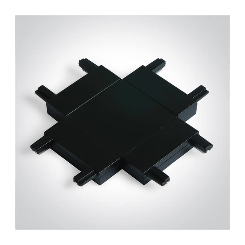 X FORMOS JUNGTIS FLAT MAGNETINEI SISTEMAI ONE LIGHT 43004FL/B JUODA