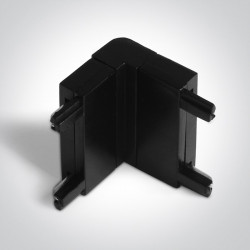 VIDINĖ KAMPINĖ JUNGTIS FLAT MAGNETINEI SISTEMAI 43004FJ/B JUODA
