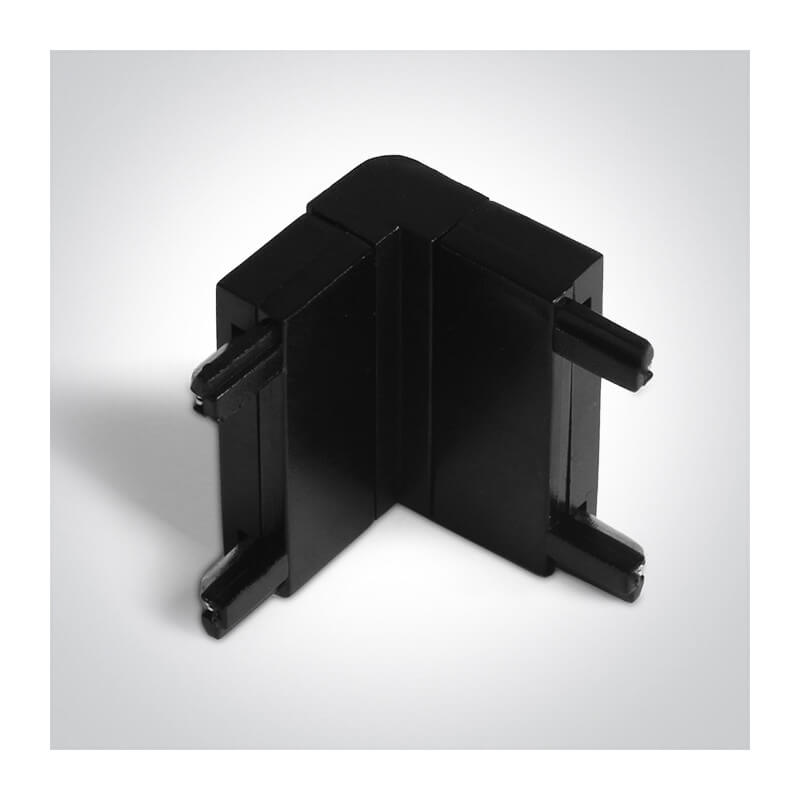 VIDINĖ KAMPINĖ JUNGTIS FLAT MAGNETINEI SISTEMAI ONE LIGHT 43004FJ/B JUODA