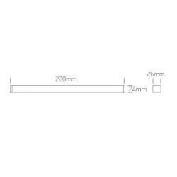 ŠVIESTUVAS FLAT MAGNETINEI SISTEMAI 43100FA/B/V 10W JUODAS kaina