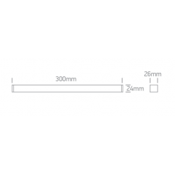 ŠVIESTUVAS FLAT MAGNETINEI SISTEMAI 43100FB/B/V 10W JUODAS kaina