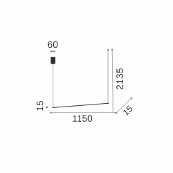 PAKABINAMAS LED ŠVIESTUVAS ESSENCE SP ROUND L115 19W ŽALVARIO SPALVOS pigiau