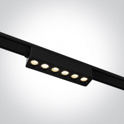 ŠVIESTUVAS FLAT MAGNETINEI SISTEMAI 43102FA/B/V 6W JUODAS