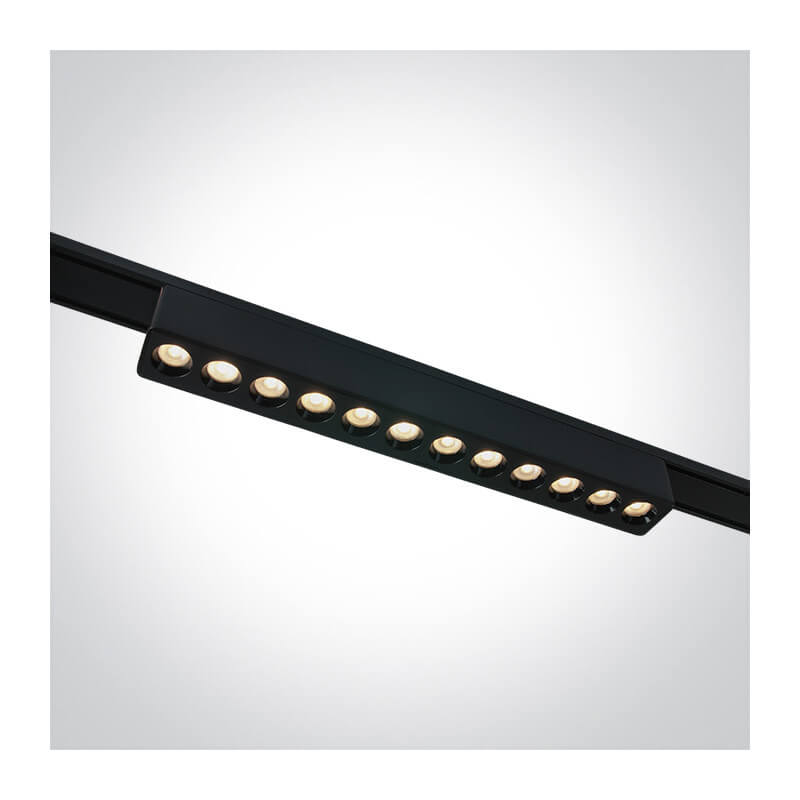 ŠVIESTUVAS FLAT MAGNETINEI SISTEMAI ONE LIGHT 43102FB/B/V 12W JUODAS