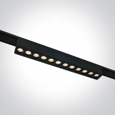 ŠVIESTUVAS FLAT MAGNETINEI SISTEMAI ONE LIGHT 43102FB/B/V 12W JUODAS