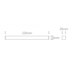 ŠVIESTUVAS FLAT MAGNETINEI SISTEMAI 43102FB/B/V 12W JUODAS kaina
