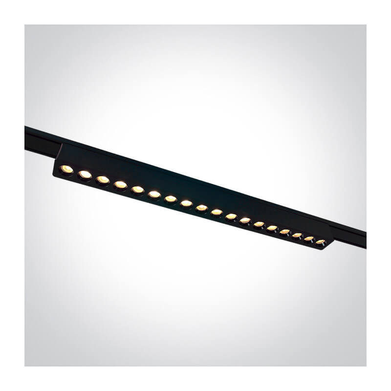 ŠVIESTUVAS FLAT MAGNETINEI SISTEMAI ONE LIGHT 43102FC/B/V 18W JUODAS