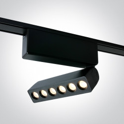 ŠVIESTUVAS FLAT MAGNETINEI SISTEMAI 43106FA/B/V 6W JUODAS
