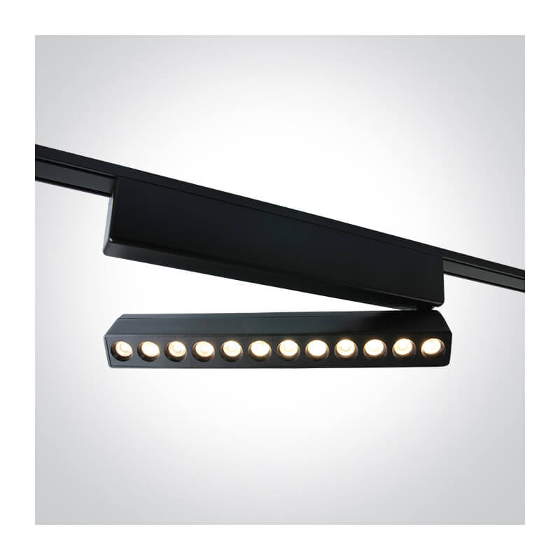 ŠVIESTUVAS FLAT MAGNETINEI SISTEMAI ONE LIGHT 43106FA/B/V 12W JUODAS