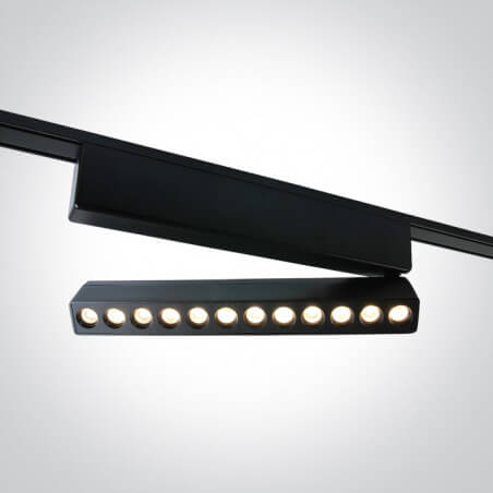 ŠVIESTUVAS FLAT MAGNETINEI SISTEMAI ONE LIGHT 43106FA/B/V 12W JUODAS