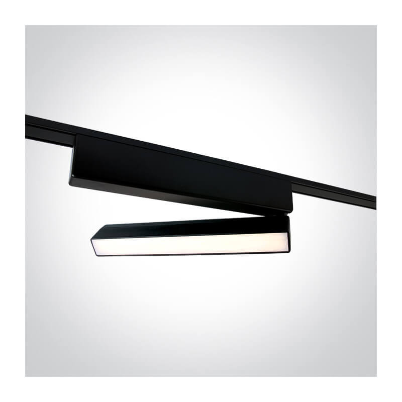 ŠVIESTUVAS FLAT MAGNETINEI SISTEMAI ONE LIGHT 43108FB/B/V 10W JUODAS