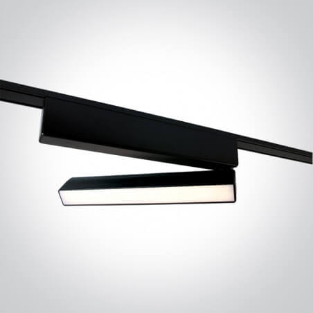 ŠVIESTUVAS FLAT MAGNETINEI SISTEMAI ONE LIGHT 43108FB/B/V 10W JUODAS
