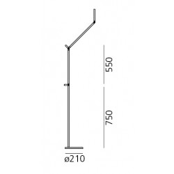 PASTATOMAS LED ŠVIESTUVAS DEMETRA 12W JUODAS pristatymas