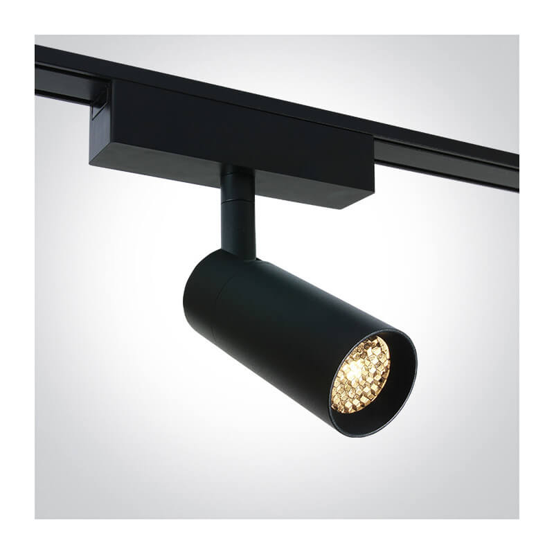 ŠVIESTUVAS FLAT MAGNETINEI SISTEMAI ONE LIGHT 43118F/B/V 7W JUODAS