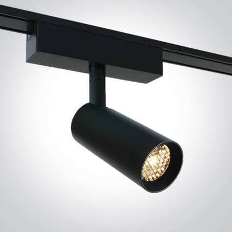 ŠVIESTUVAS FLAT MAGNETINEI SISTEMAI ONE LIGHT 43118F/B/V 7W JUODAS