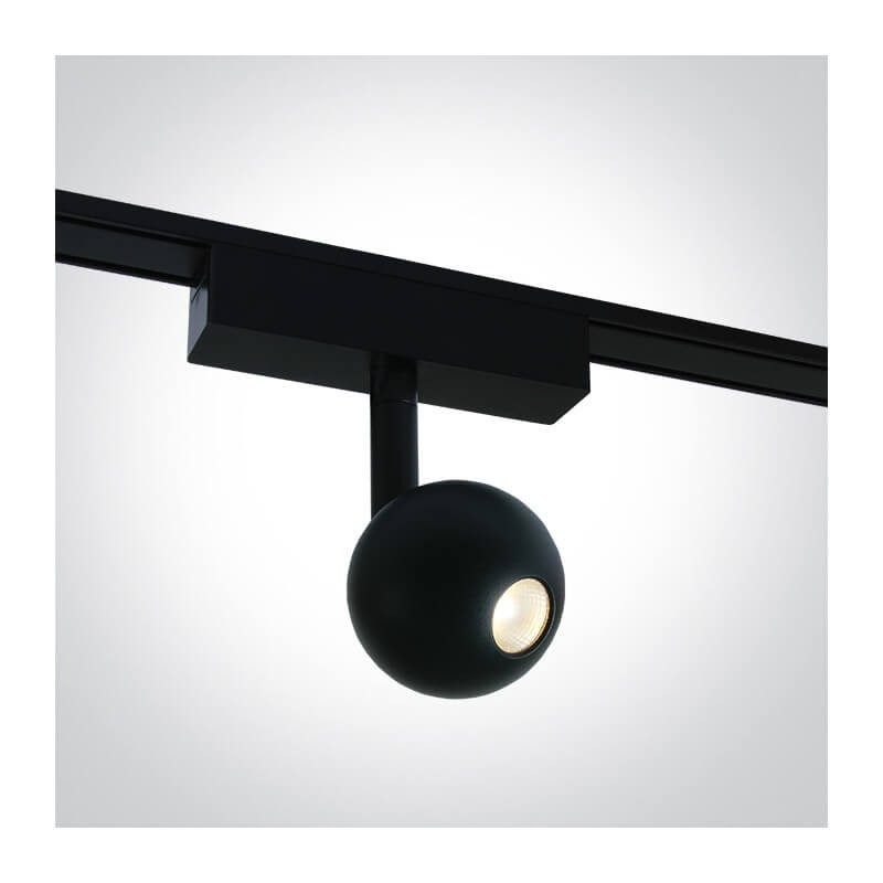 ŠVIESTUVAS FLAT MAGNETINEI SISTEMAI ONE LIGHT 43122F/B/V 7W JUODAS