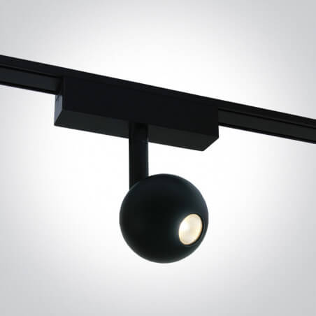 ŠVIESTUVAS FLAT MAGNETINEI SISTEMAI ONE LIGHT 43122F/B/V 7W JUODAS