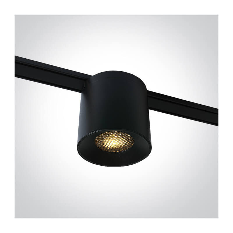 ŠVIESTUVAS FLAT MAGNETINEI SISTEMAI ONE LIGHT 43110F/B/V 6W JUODAS
